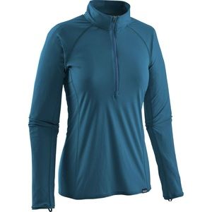 Patagonia Capilene Base Layer - Lightweight zip-neck Big Sur blue M